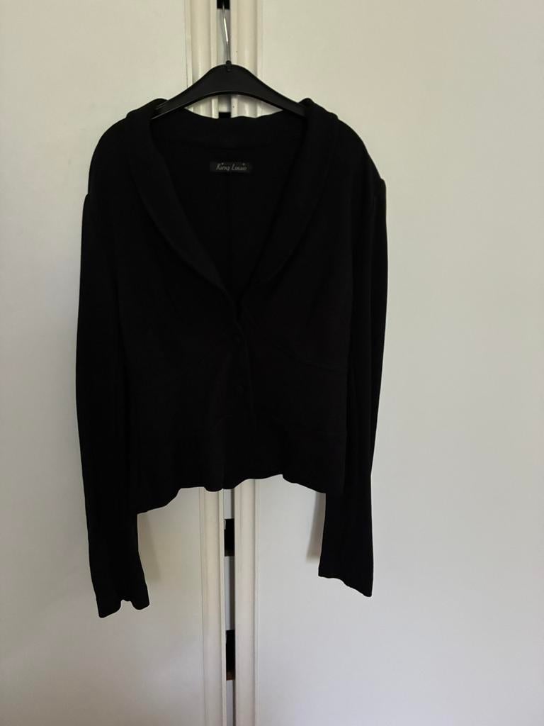Blazer zwart katoen King Louie maat S, Kleding | Dames, Jasjes, Kostuums en Pakken, Ophalen, Zwart, Jasje, Maat 36 (S)