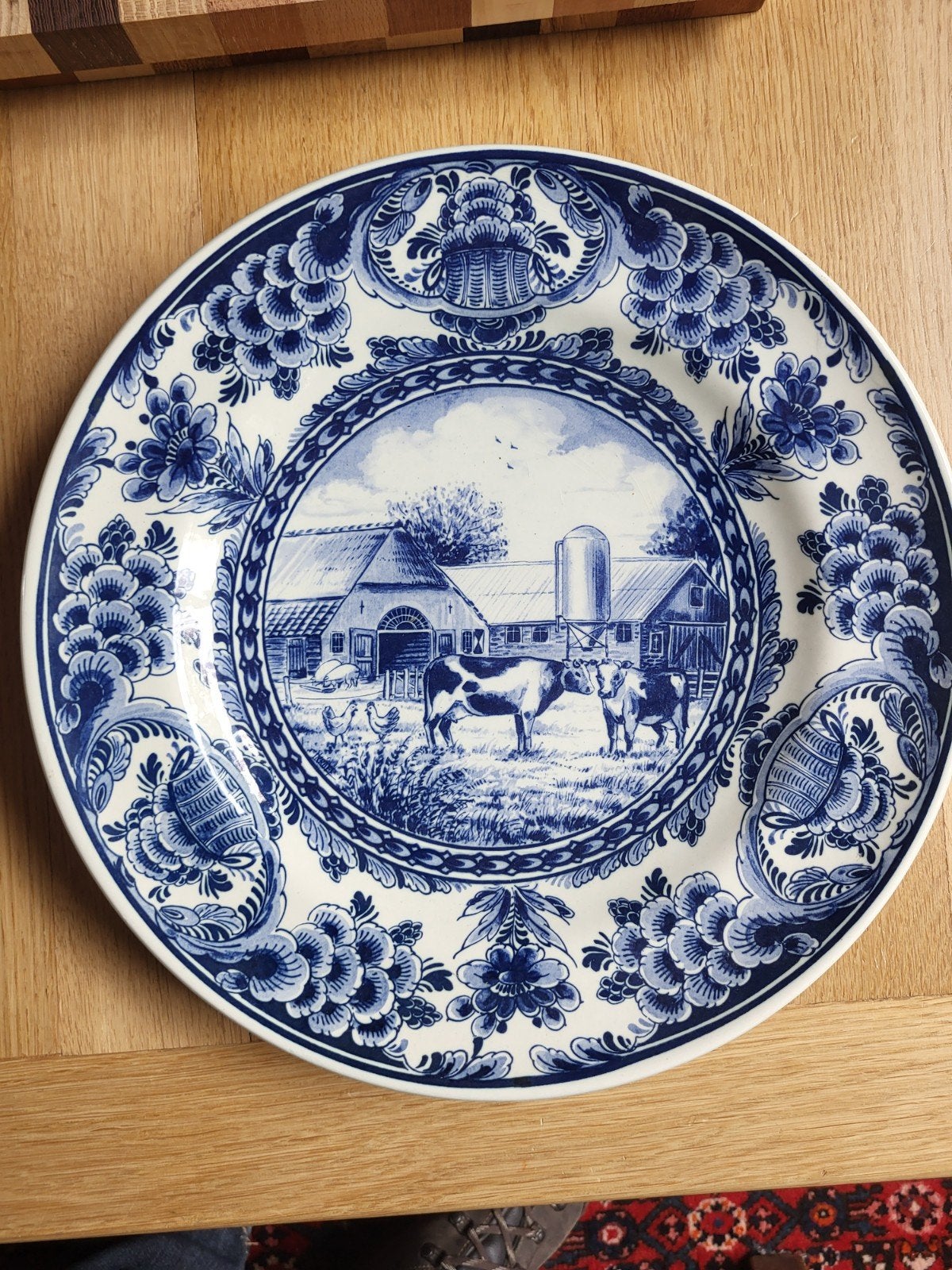 Delftsblauw Wandbord CHV 75 Jaar Handgeschilderd Regina, Ophalen of Verzenden