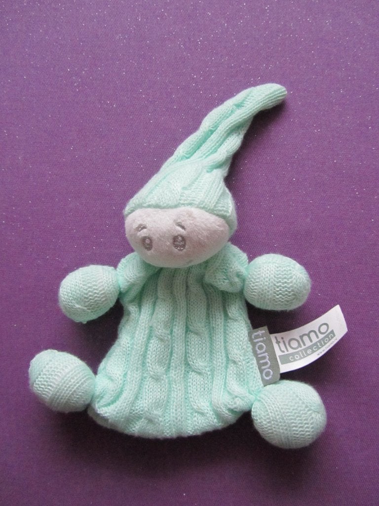 TIAMO COLLECTION Knuffeldoekje POPJE. MINTGROEN **Nieuw**, Kinderen en Baby's, Speelgoed | Knuffels en Pluche, Overige typen, Nieuw
