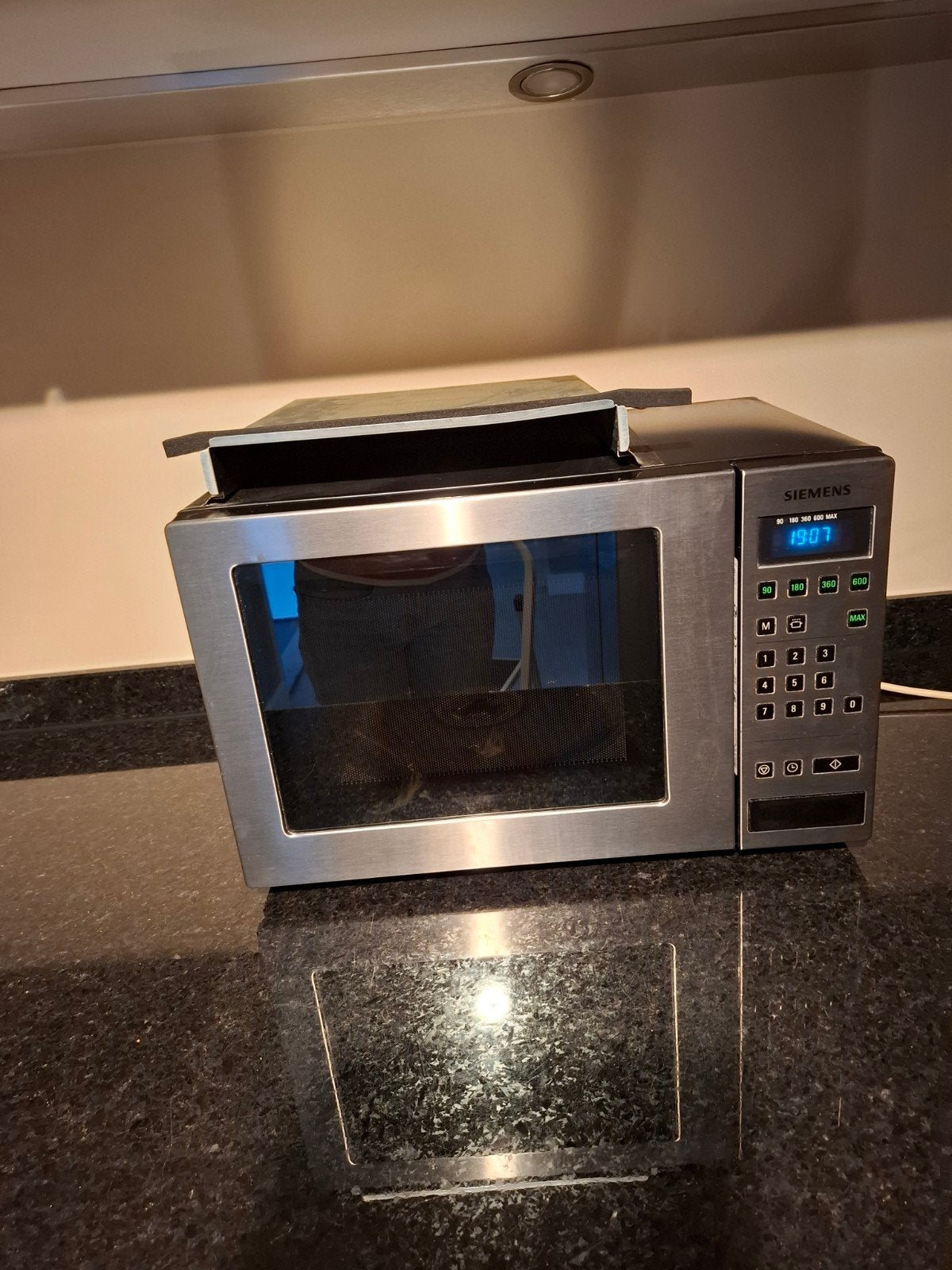 Siemens Magnetron - Zilverkleurig, Gebruikt, Ophalen of Verzenden, Magnetron, Inbouw
