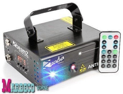 Laser, Anthe II Dubbel, RGB, DMX, Gobo, Afstandsbediening, Geluidgestuurd, Nieuw, Laser, Info@marbeco.nl