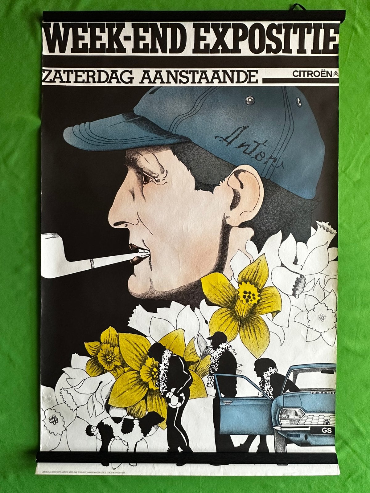 Citroën XL origin. poster 1974 Anthon Beeke en Swip Stolk., Ophalen of Verzenden, Zo goed als nieuw, Auto's