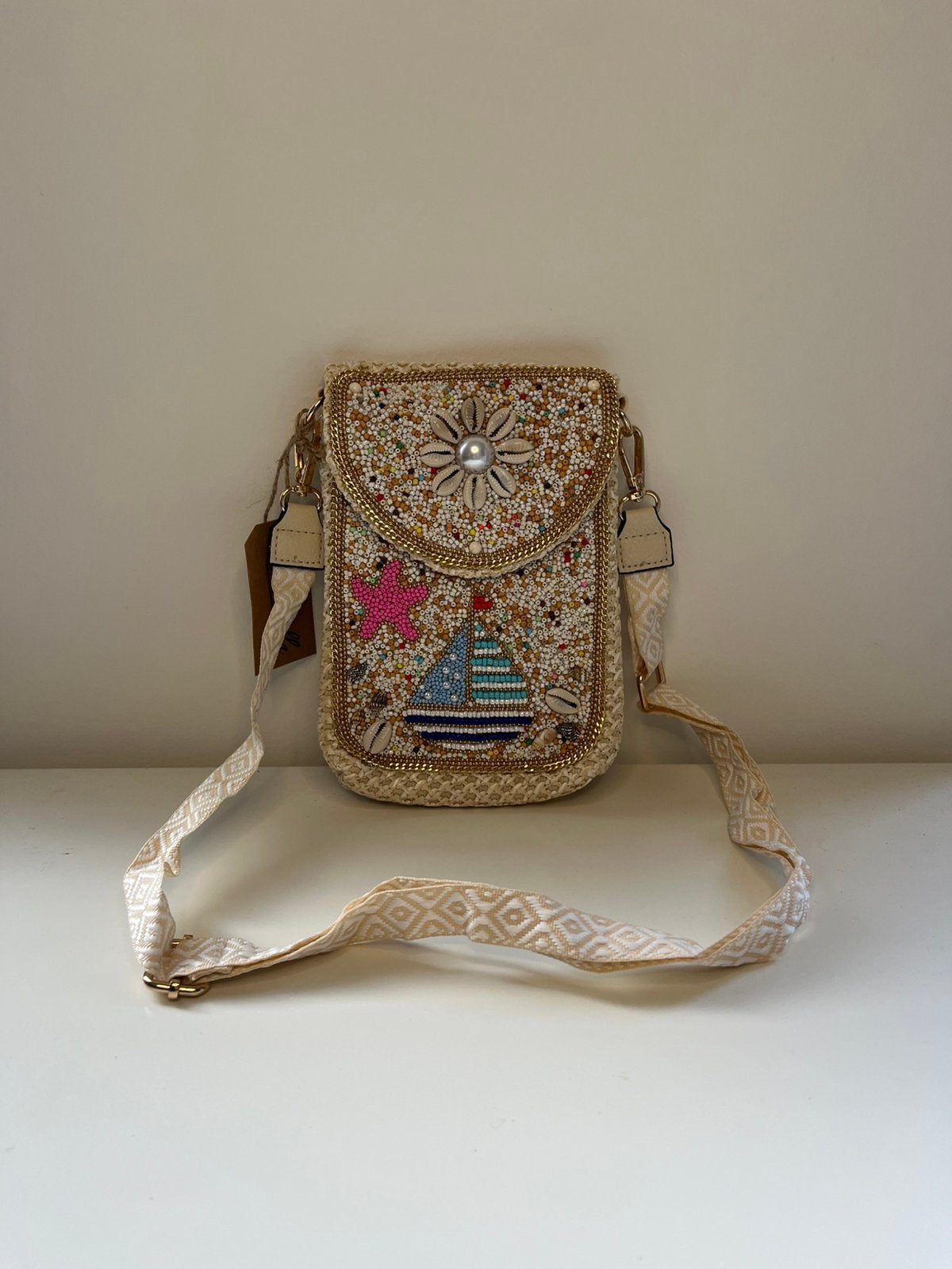 Schelpentas Boot, Ophalen of Verzenden, Nieuw, Overige kleuren, Schoudertasje