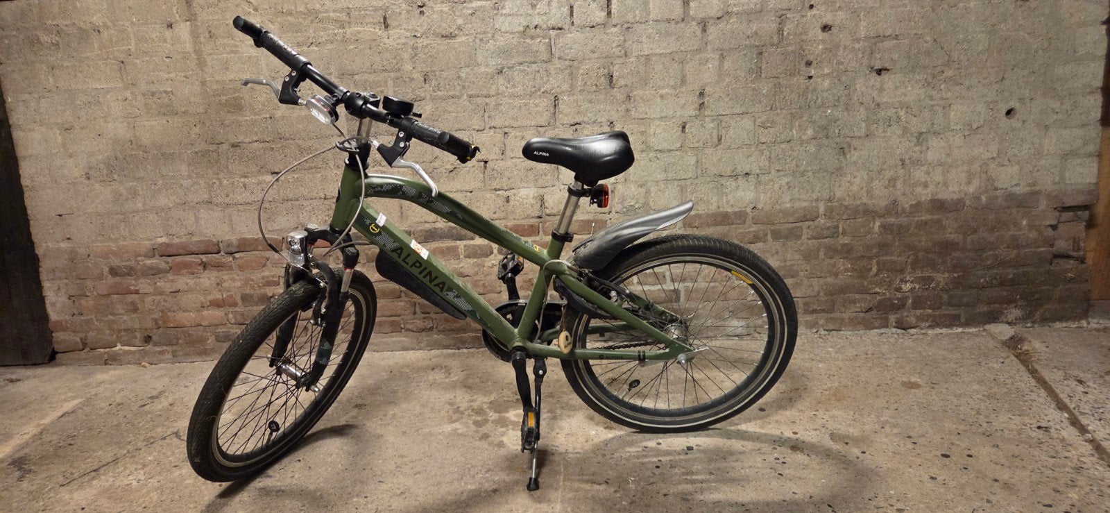 Alpina Trial J22 Kinderfiets - Survival Green Matt, Ophalen, Zo goed als nieuw, Velgrem, Alpina