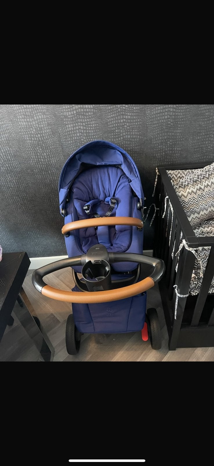 Kinderwagen buggy stokke blauw limited editie, Ophalen, Zo goed als nieuw, Overige merken
