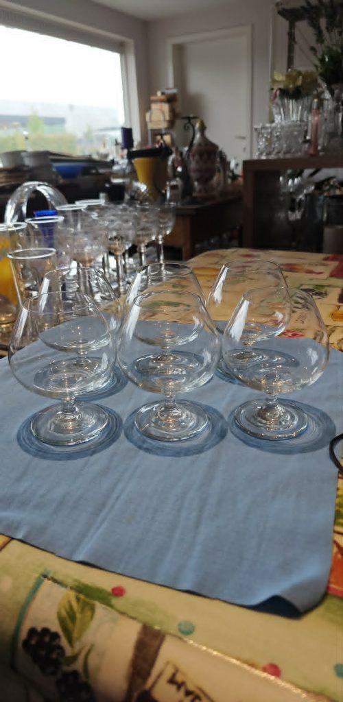 glazen likeur bolvormig zo goed als nieuw 12 st, Ophalen of Verzenden, Zo goed als nieuw, Borrel- of Shotglas