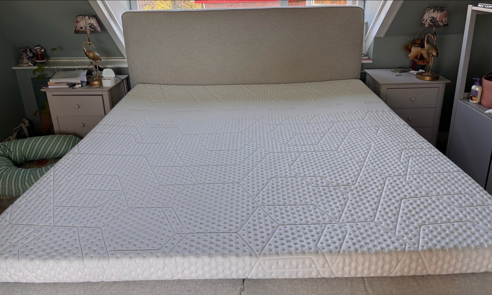Emma Diamond Topper 8cm - vrijwel nieuw, Ophalen, Zo goed als nieuw, Matras