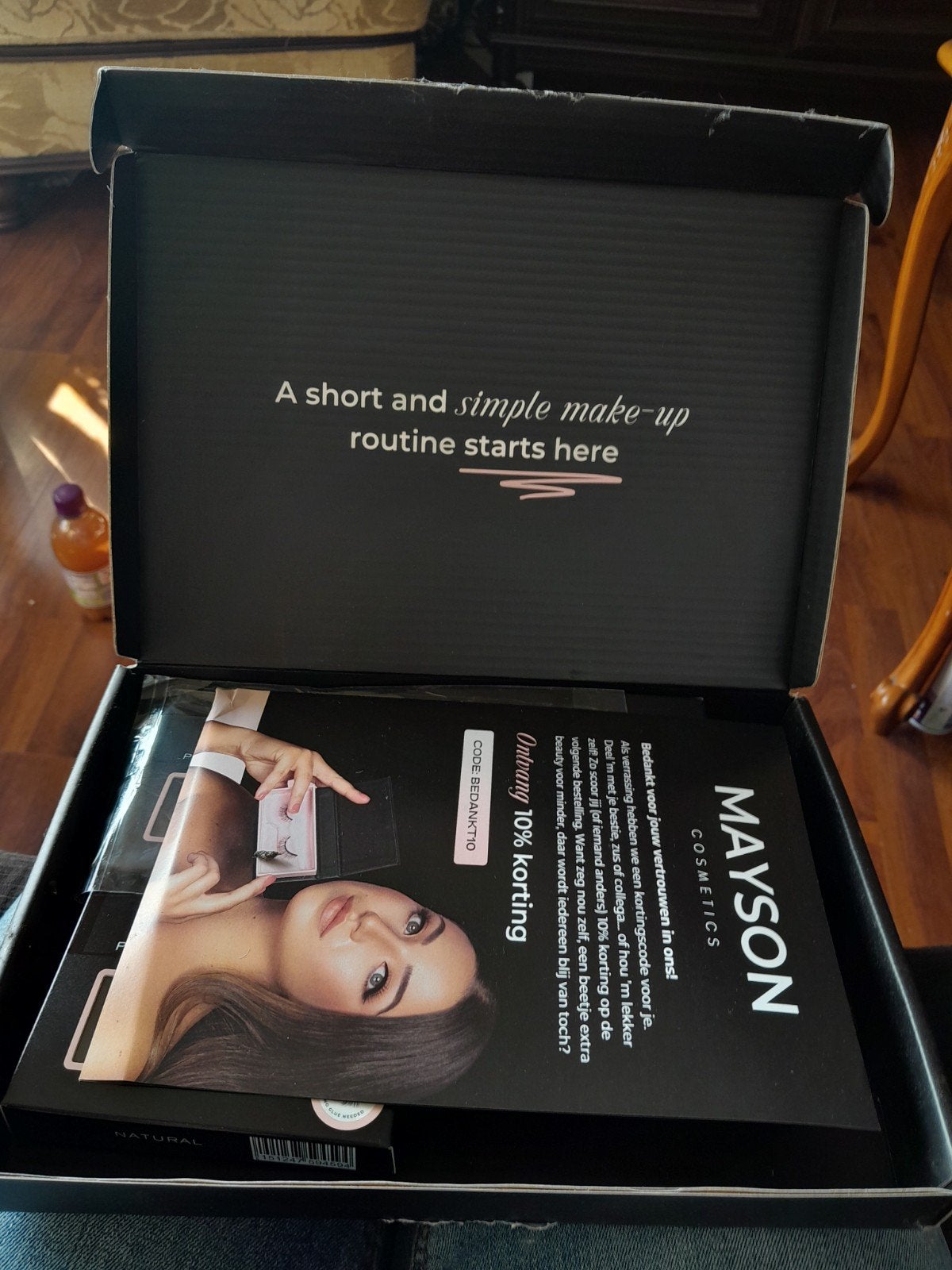 Mayson Cosmetics Make-up Set met Wimpers en Remover, Ogen, Zwart, Nieuw, Ophalen of Verzenden
