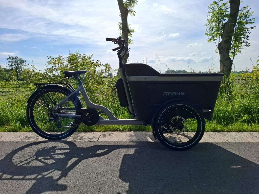 Fietshokje Groningen Raaks Rover E-bakfiets driewieler, 3 kinderen, Huif, Niet ingevuld, Nieuw