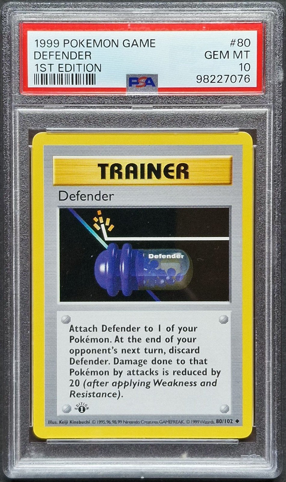 Defender 1st edition Psa 10 Base set, Ophalen of Verzenden