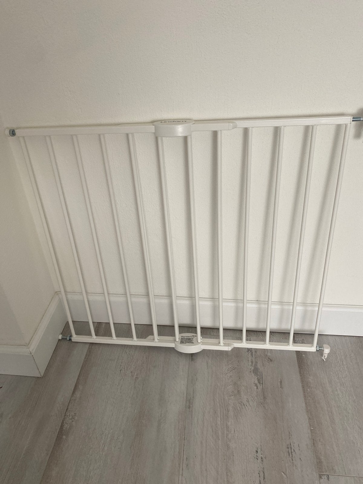 Lindam Veiligheidshekje - Zo goed als nieuw, Kinderen en Baby's, Traphekjes, Ophalen, Zo goed als nieuw, Klemhekje, Metaal of IJzer