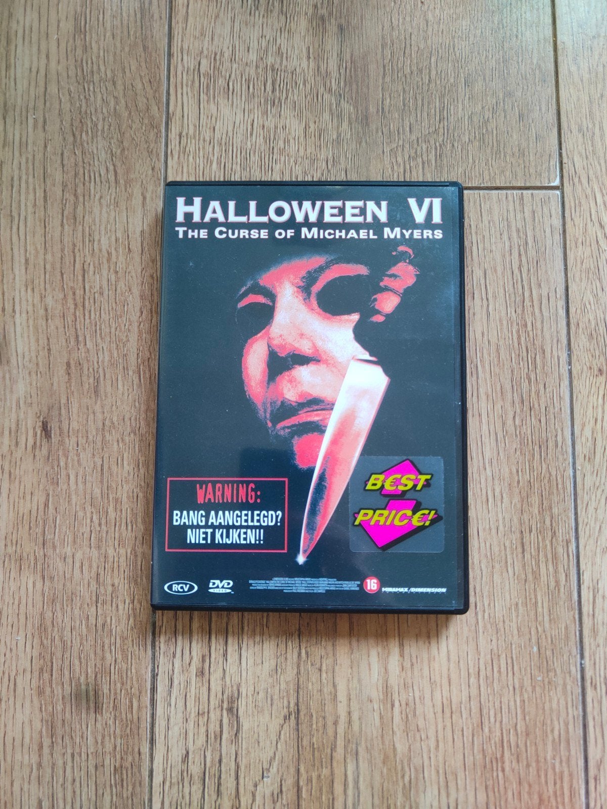 Dvd Halloween VI the Curse of Micheal Meyers, Cd's en Dvd's, Dvd's | Horror, Alle leeftijden, Ophalen of Verzenden, Zo goed als nieuw