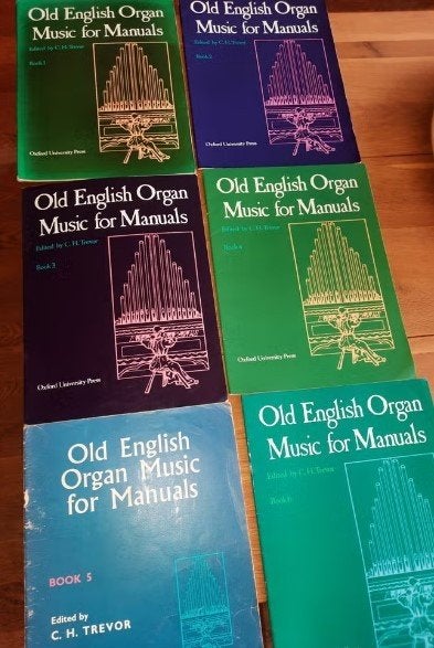 orgel: Old English Organ Music for Manuals book 1,2,3,4,5,6, Muziek en Instrumenten, Orgel, Gebruikt, Klassiek, Les of Cursus