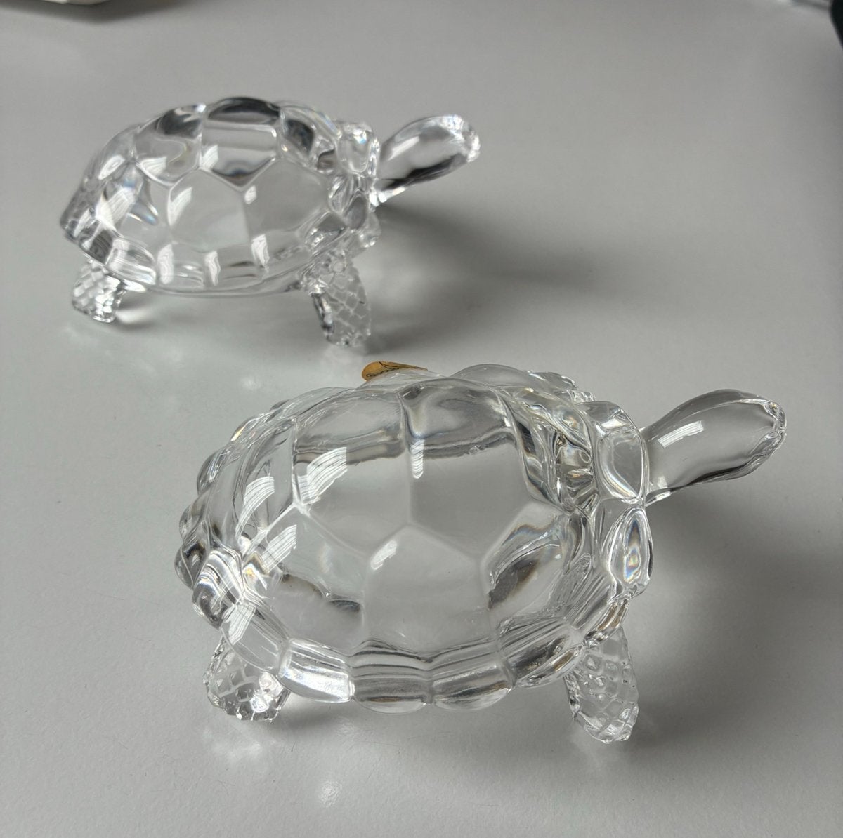 Cristal d'Arques Loodkristallen Schildpadden – (Frankrijk), Antiek en Kunst, Ophalen of Verzenden