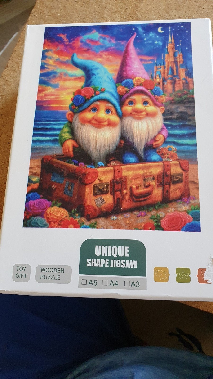 grote ongelijke vormen houten puzzel, Hobby en Vrije tijd, Denksport en Puzzels, Ophalen of Verzenden, 500 t/m 1500 stukjes, Gebruikt