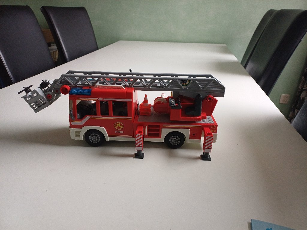 Playmobil City Action Brandweerladderwagen - 9463, Ophalen of Verzenden, Zo goed als nieuw