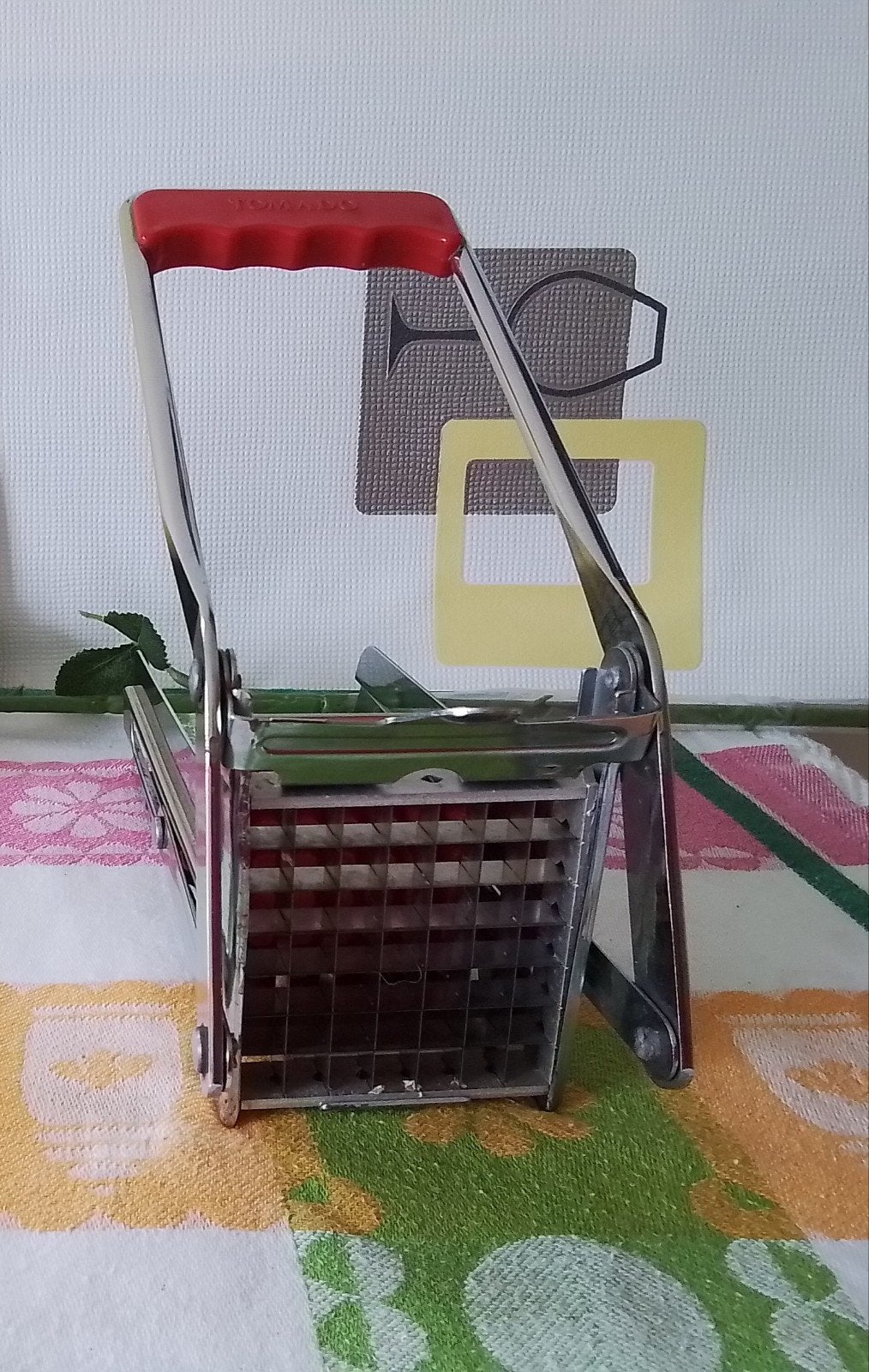 Tomado frietsnijder - Vintage en functioneel, Zilver, Ophalen of Verzenden, Metaal, Overige merken