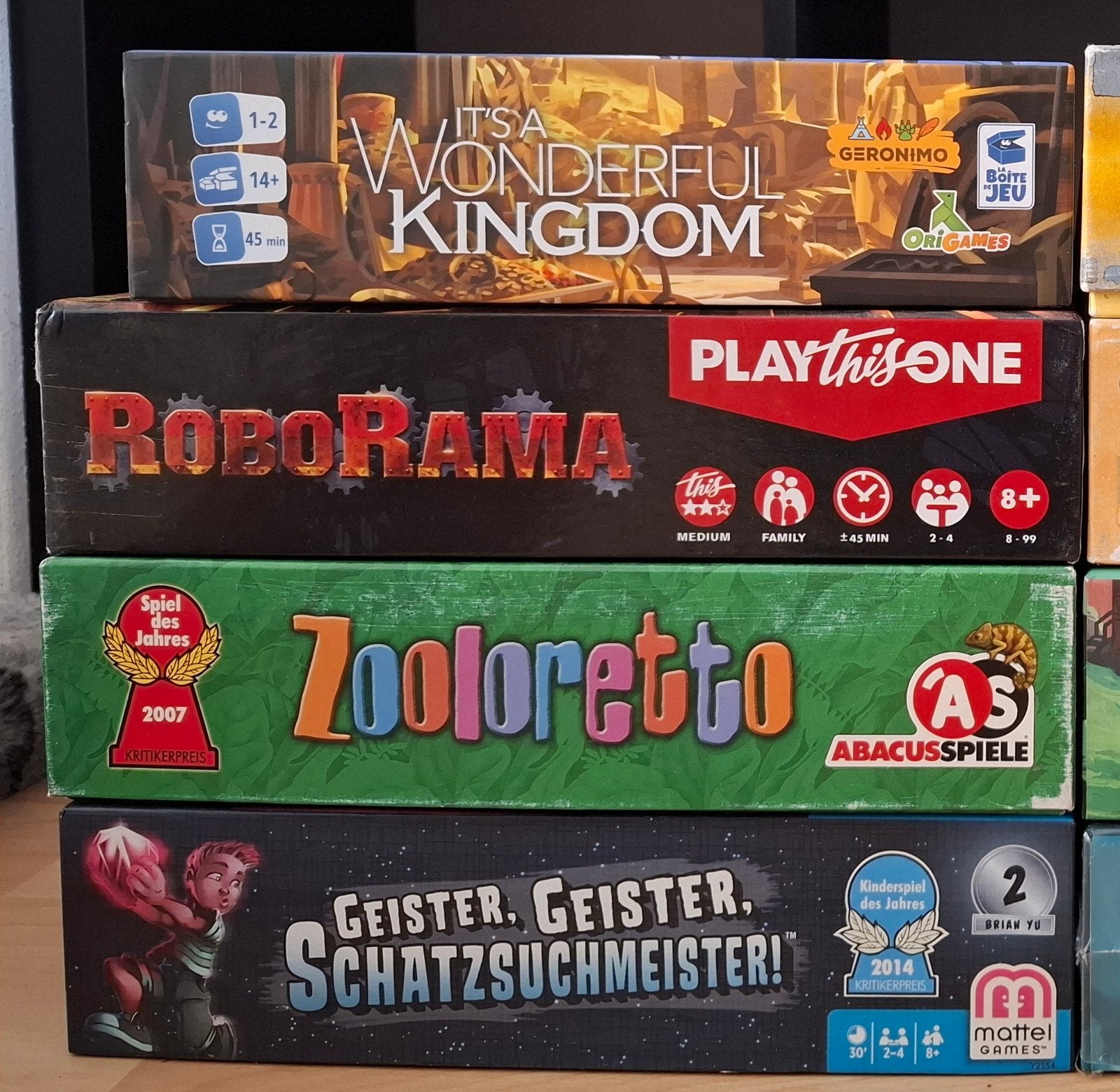 Its a Wonderful Kingdom Roborama Zooloretto Treasure Hunters, Vijf spelers of meer, Ophalen of Verzenden, Zo goed als nieuw