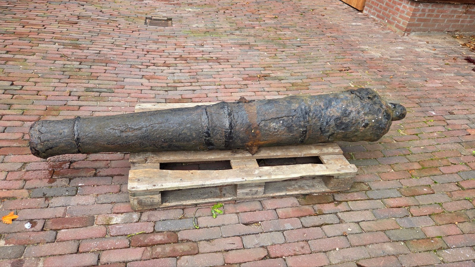 17de eeuw scheepkanon, kanon, Ophalen, Marine, Nederland