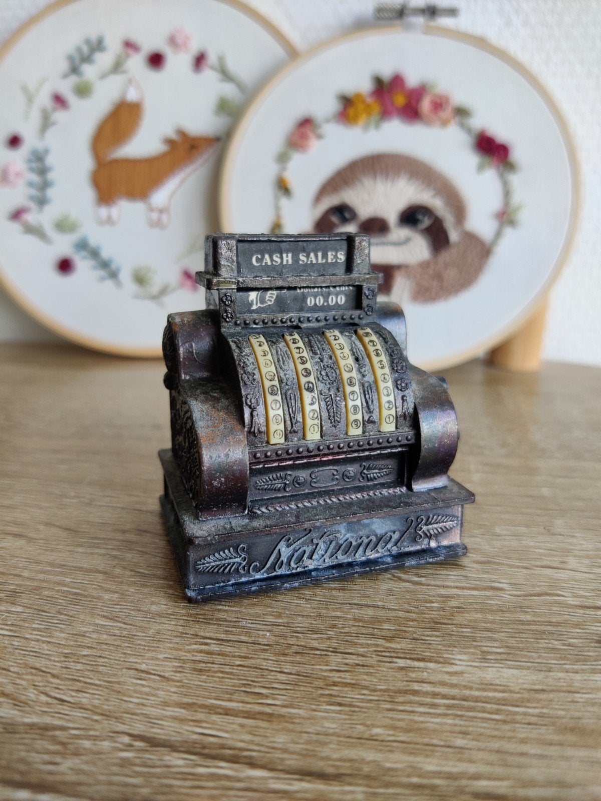 Vintage miniatuur Kassa puntenslijper, Ophalen of Verzenden