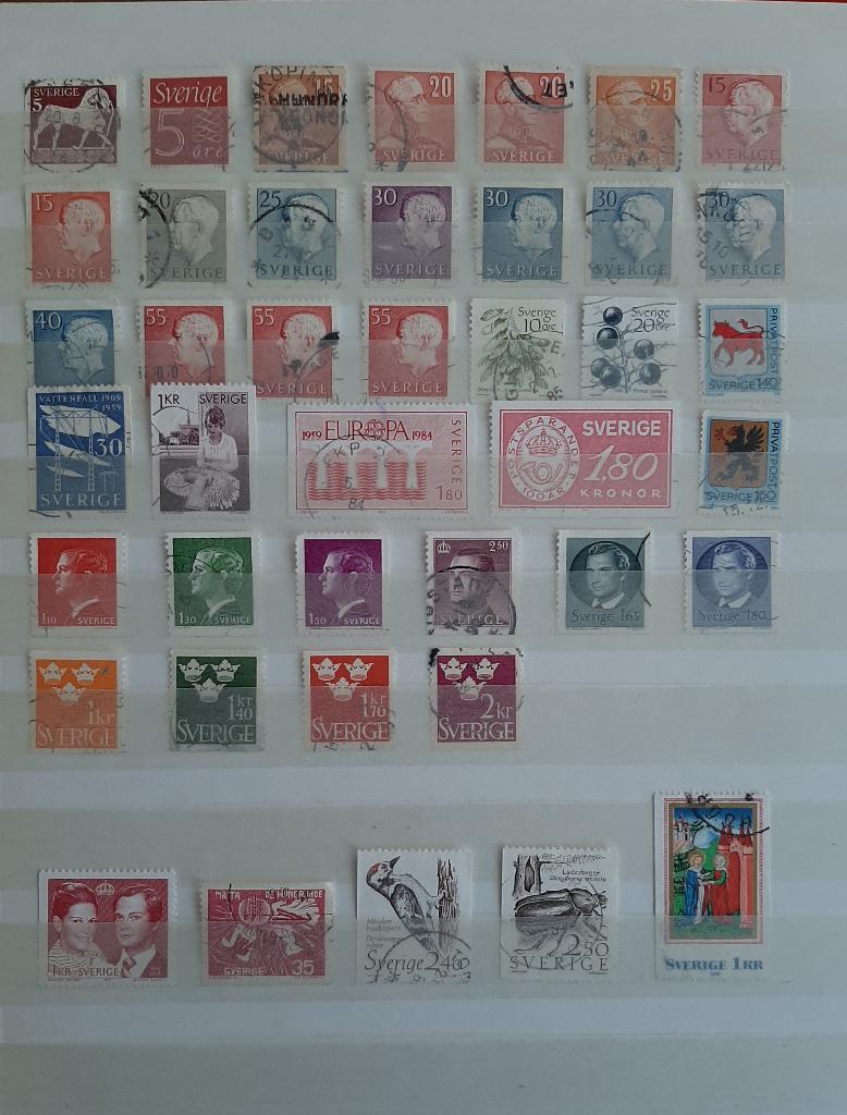 1 Kaart Oude Klassieke Postzegels Zweden Nr. 3 Gestempeld, Ophalen, Overige landen, Gestempeld