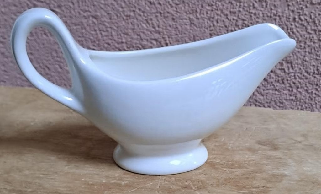 Witte porseleinen sauskom, Ophalen of Verzenden