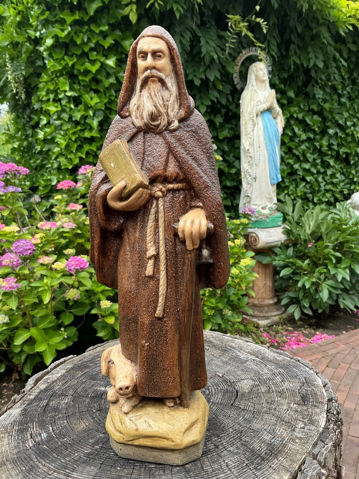 Heiligenbeeld ❤️ St. Anthonius Abt met varken, Ophalen of Verzenden