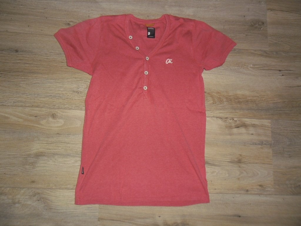 Chasin Rood T-shirt Met Knoopjes Maat L, Maat 52/54 (L), Chasin, Ophalen of Verzenden, Gedragen