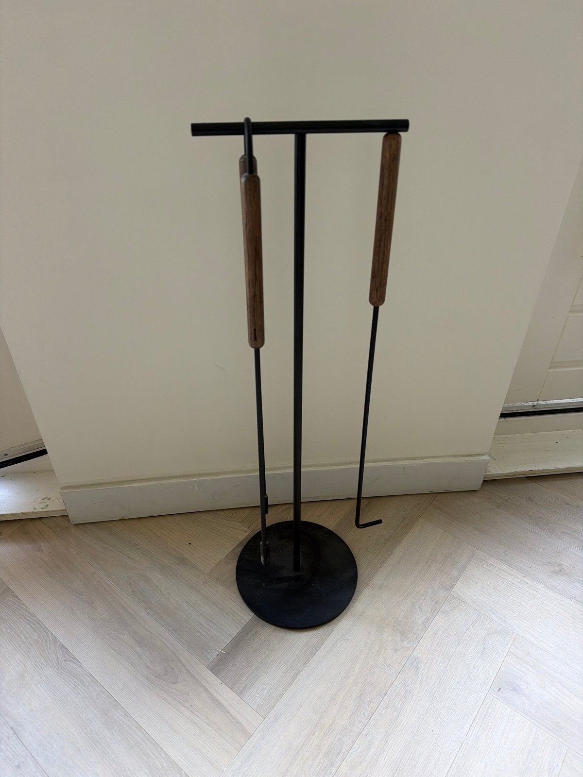 Blomus Haardstel met houten handvatten, Ophalen, Gebruikt, Vrijstaande haard, Overige soorten
