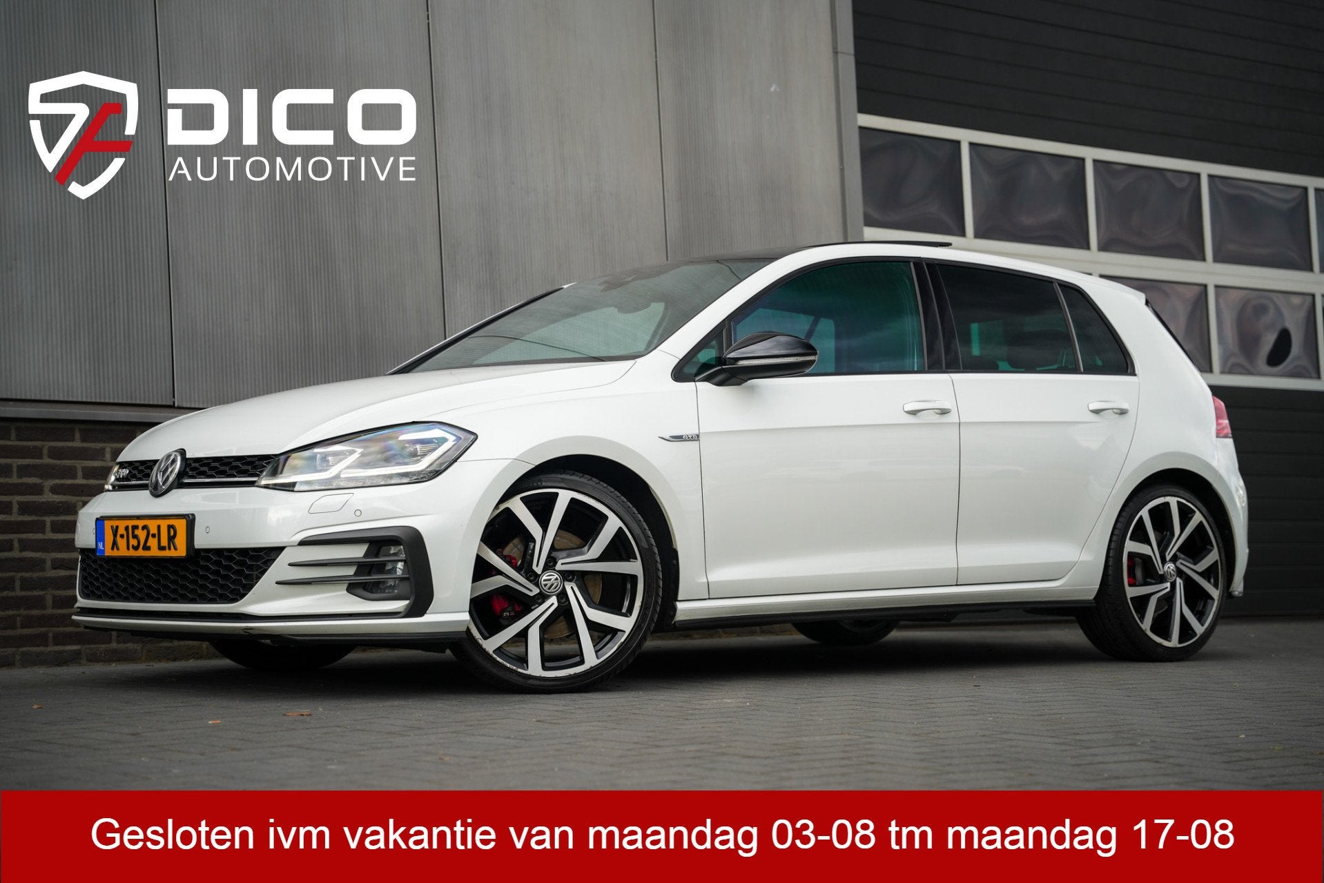 Volkswagen Golf 7.5 2.0 TDI GTD 184 pk /Automaat/ Pano-Dak/, Stof, Gebruikt, Wit, Bedrijf