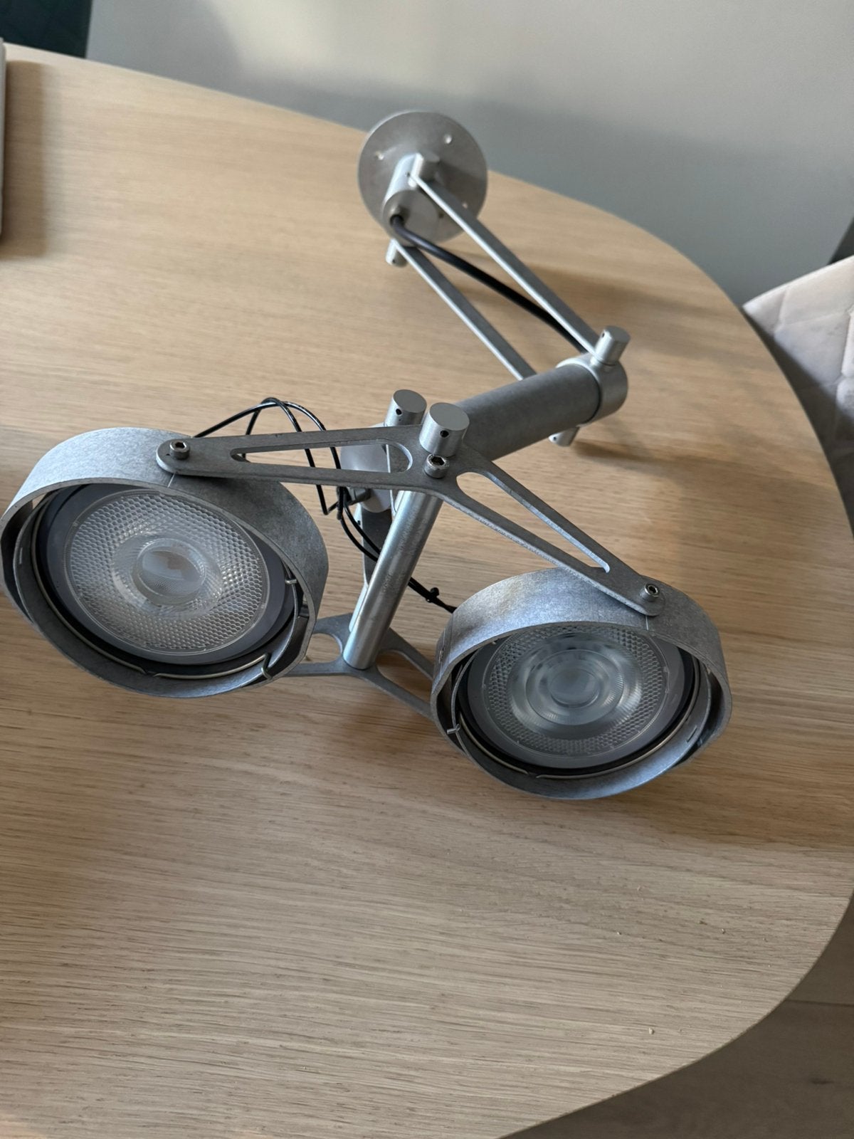 Nomad Modular LED design met 2 of 4 spots (aluminiumkleur), Ophalen, Zo goed als nieuw