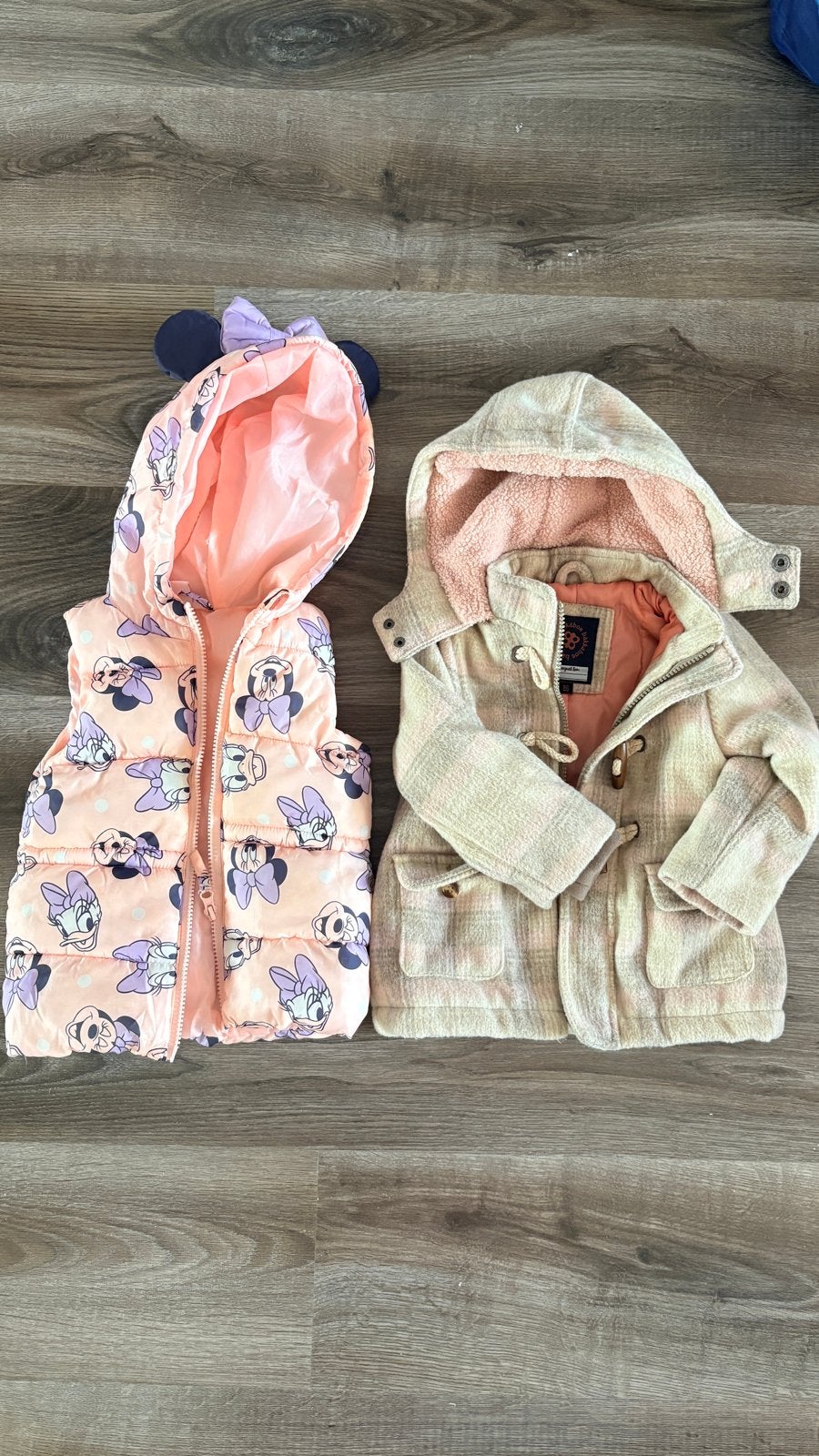 Set van 2 Meisjes Jassen: Disney Bodywarmer & Bakkaboe Jas, Ophalen of Verzenden, Zo goed als nieuw, Meisje, Jasje