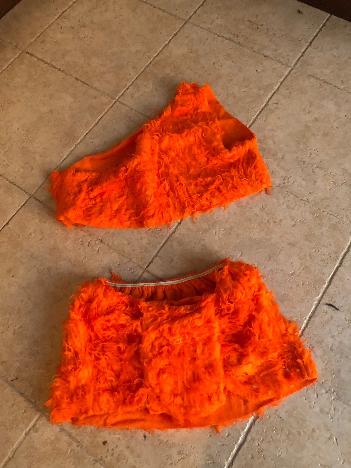 Oranje of paars / rok of topje / grote maten - loopgroep, Ophalen of Verzenden, Zo goed als nieuw, Maat 46/48 (XL) of groter, Carnaval