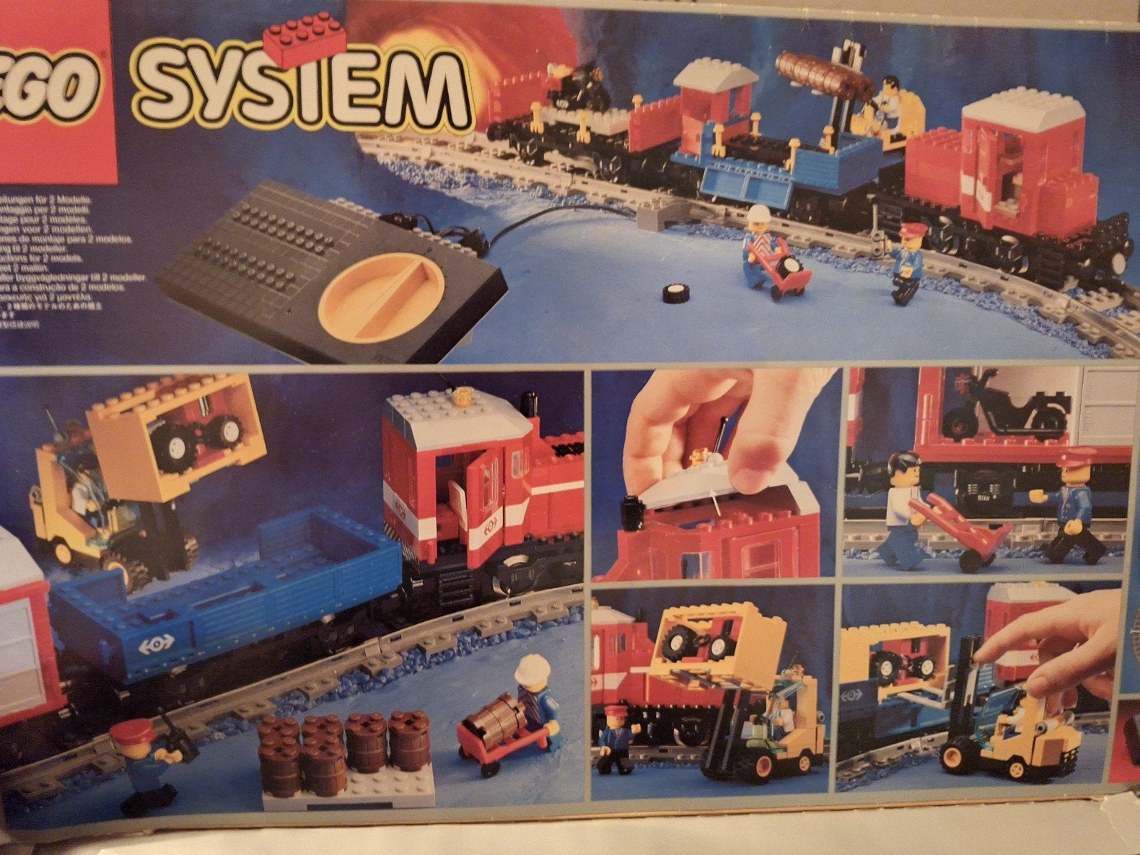 Lego system 4563-1 elektrische trein incl. uitbreidingen, Gebruikt, Overige thema's, Lego, Ophalen of Verzenden