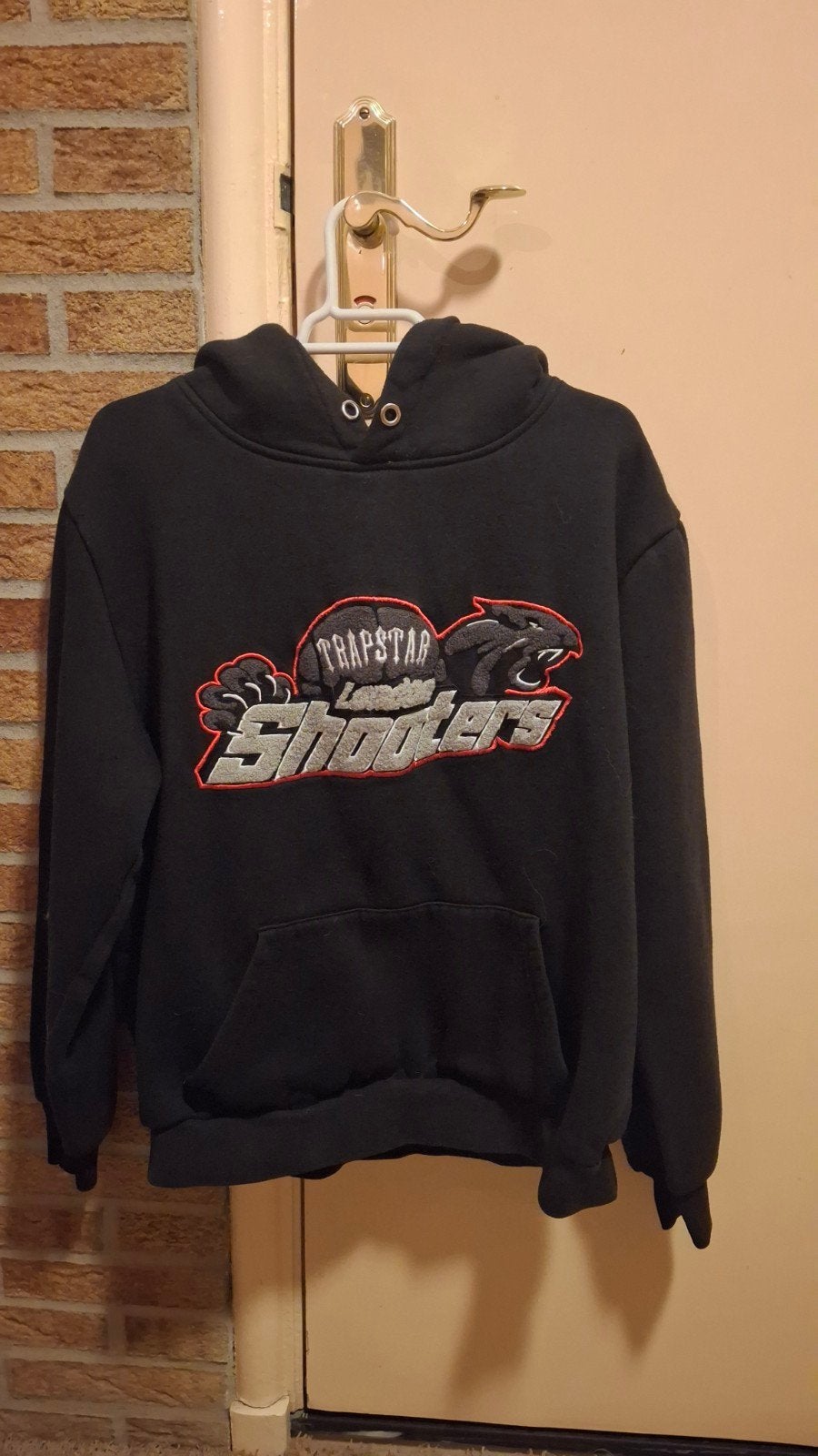Trapstar Shooters Hoodie Zwart - Zo goed als nieuw, Kleding | Heren, Maat 52/54 (L), Zwart, Ophalen of Verzenden, Zo goed als nieuw