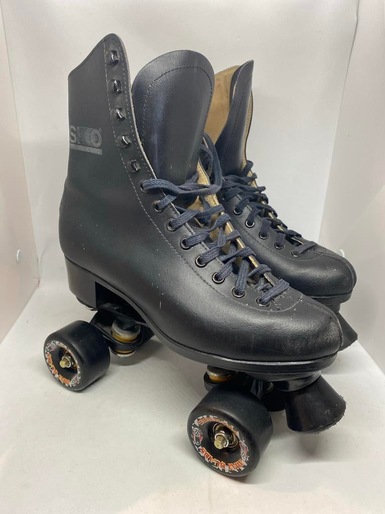 RSI Zwarte Leren Quad Roller Skates - High-Top Design, Witte de Withstraat 57 3012BM Rotterdam, RSI Rotterdam, Ophalen of Verzenden