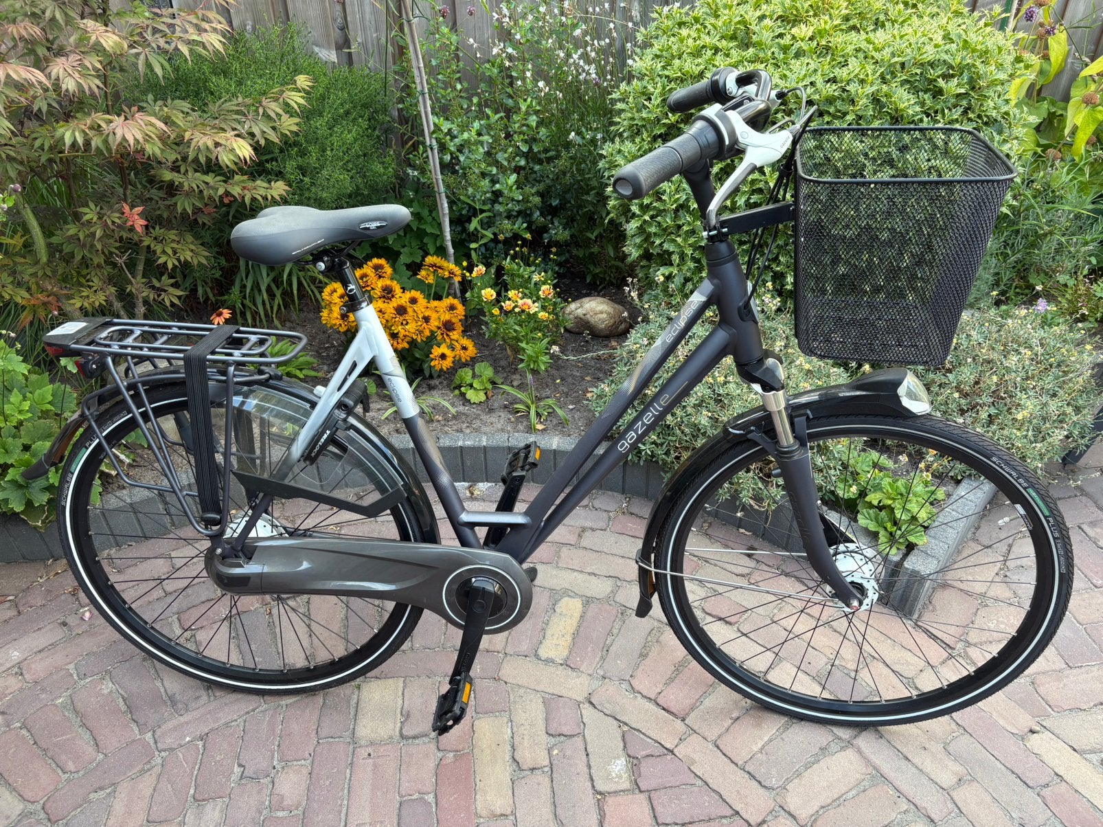Gazelle Eclipse damesfiets D57 8 versn - verende vork - mand, Ophalen, Versnellingen, 56 cm of meer, Zo goed als nieuw