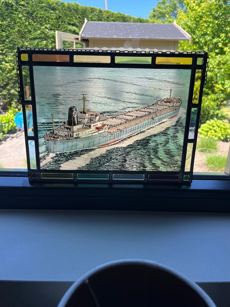 Prachtig glas in lood tafereel i.z.g.s, Ophalen of Verzenden