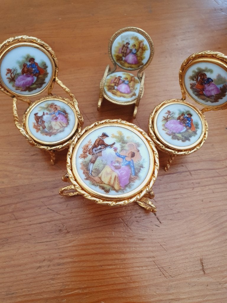 VINTAGE MINIATUUR MEUBELTJES, Antiek en Kunst, Ophalen of Verzenden