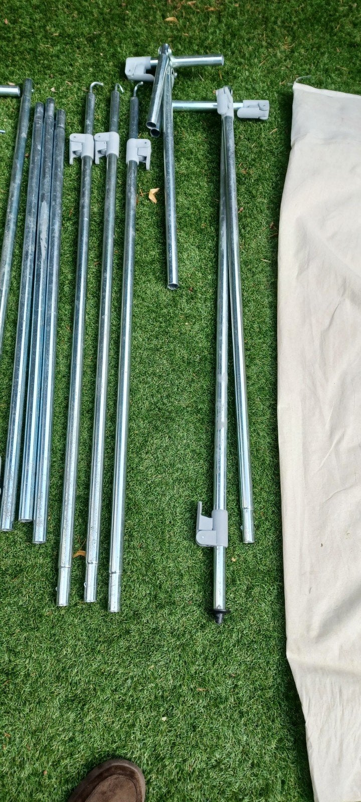 Frame voortent, Ophalen, Gebruikt