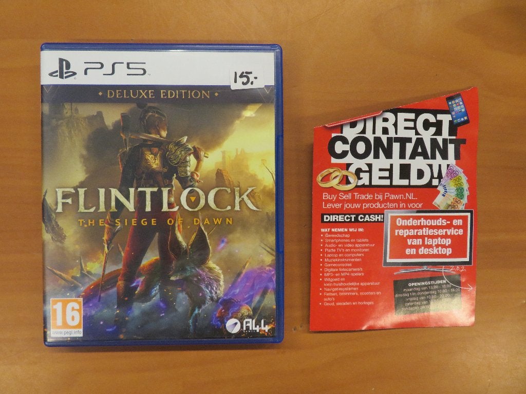 Playsation 5 (PS5) Flintlock: The Siege of Dawn, Gebruikt, 1 speler, Vanaf 16 jaar, Ophalen