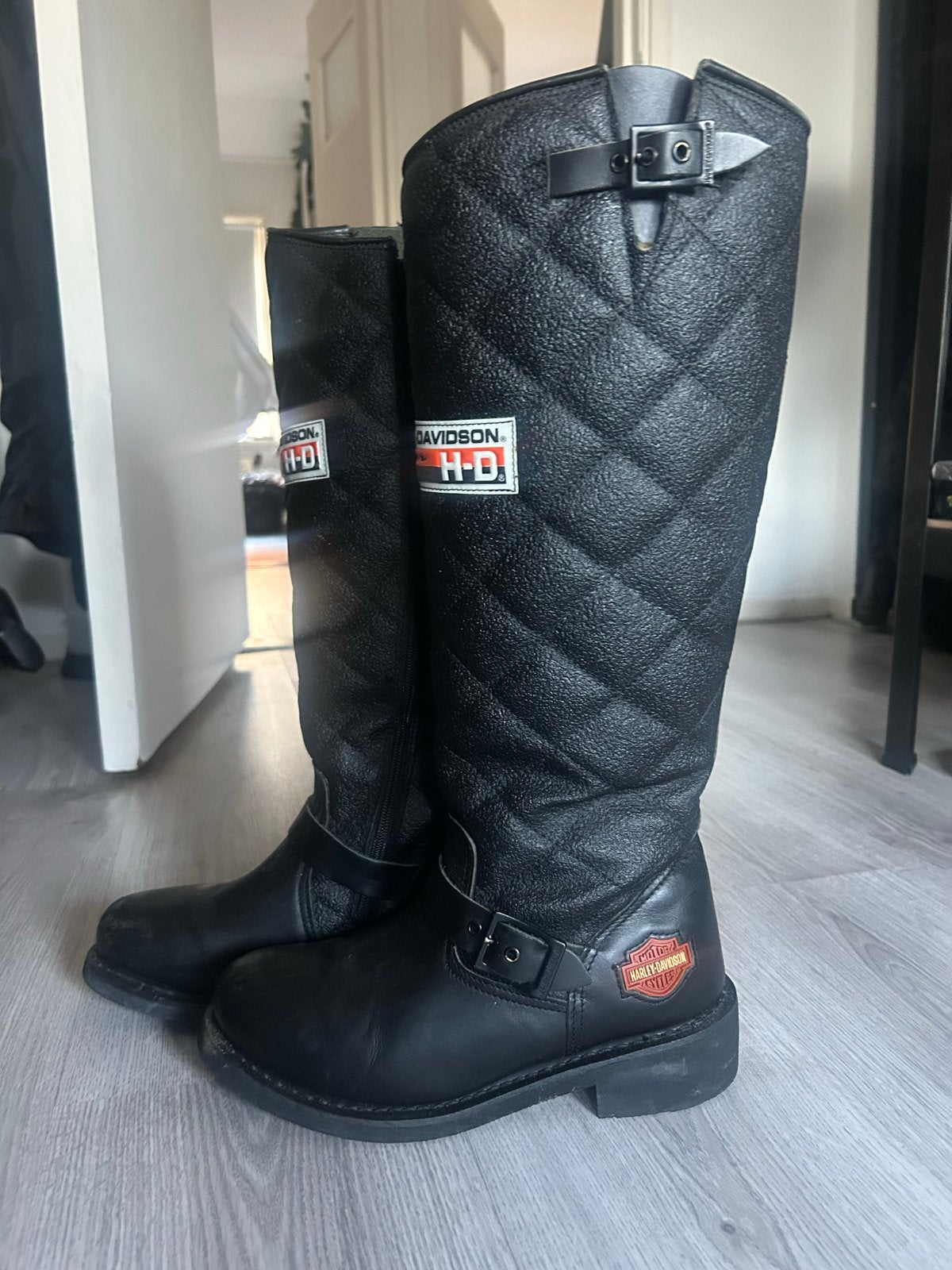 Harley Davidson hoge laarzen, Motoren, Ophalen of Verzenden, Tweedehands, Dames, Laarzen