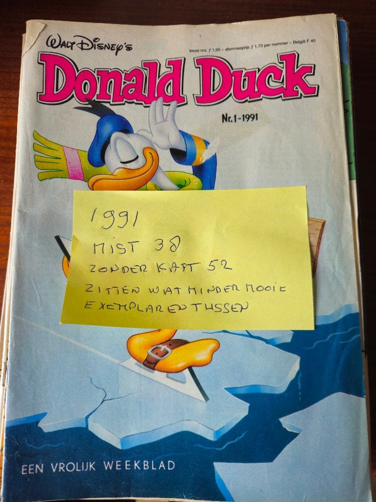 Donald Duck 1991, Meerdere stripboeken, Ophalen, Gelezen