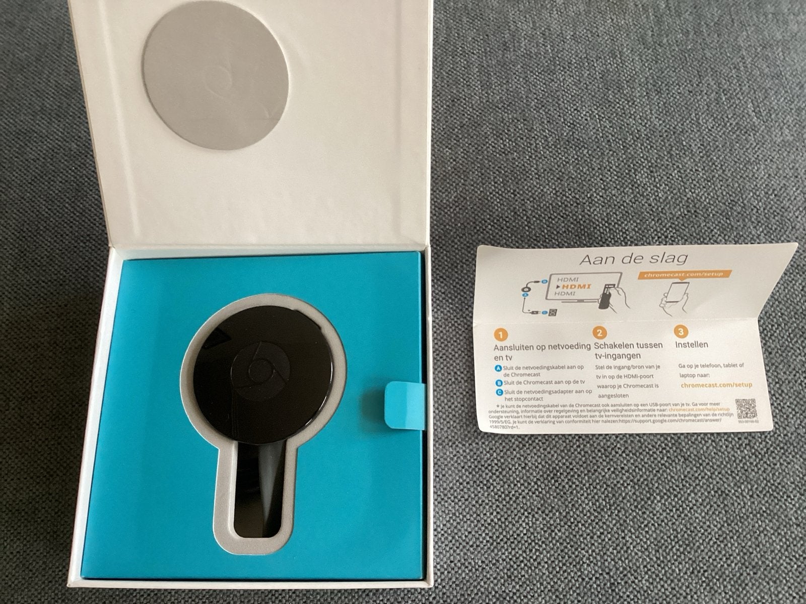 Google Chromecast Mediaspeler - Nieuw, Ophalen of Verzenden, Nieuw, HDMI, Zonder harde schijf
