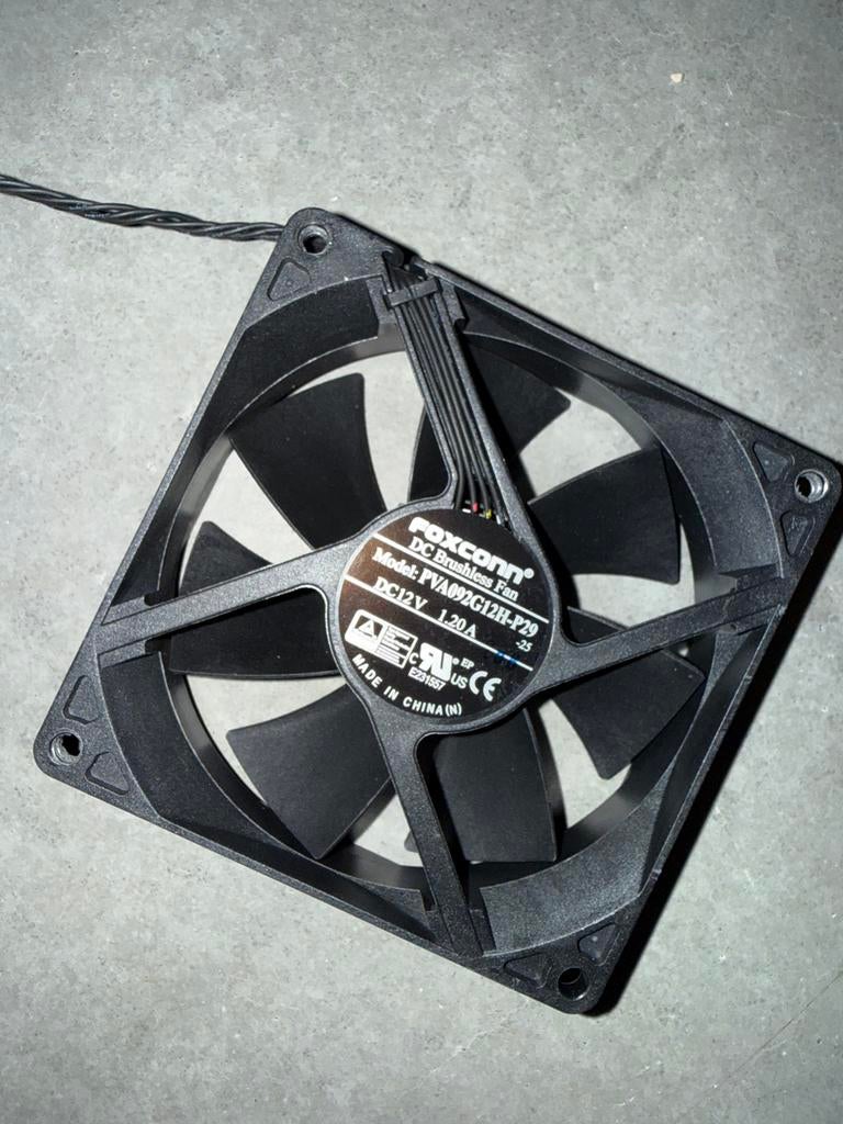 Foxconn DC Borstelloze Ventilator PVA092G12H-P29, Computers en Software, Ophalen of Verzenden, Nieuw, Luchtkoeling
