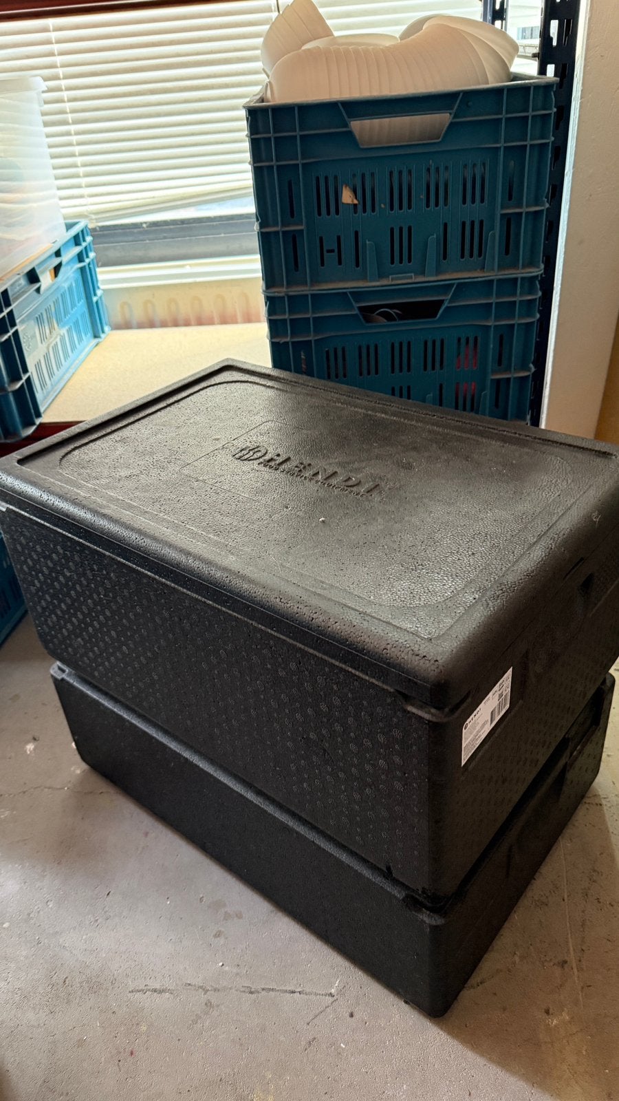 2x Hendi 40L voedsel containers thermobox catering, Ophalen, Zo goed als nieuw