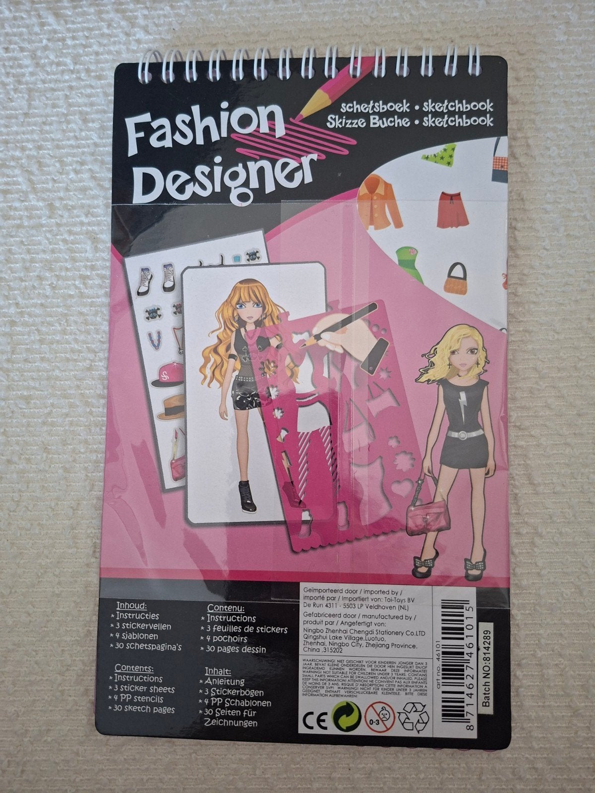 Fashion Designer schetsboek - Nieuw, Ophalen of Verzenden, Nieuw, Knutselset