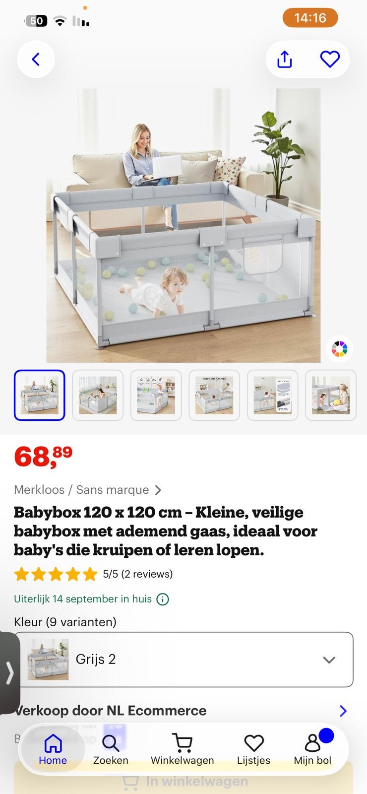 30€, Kinderen en Baby's, Ophalen, Zo goed als nieuw