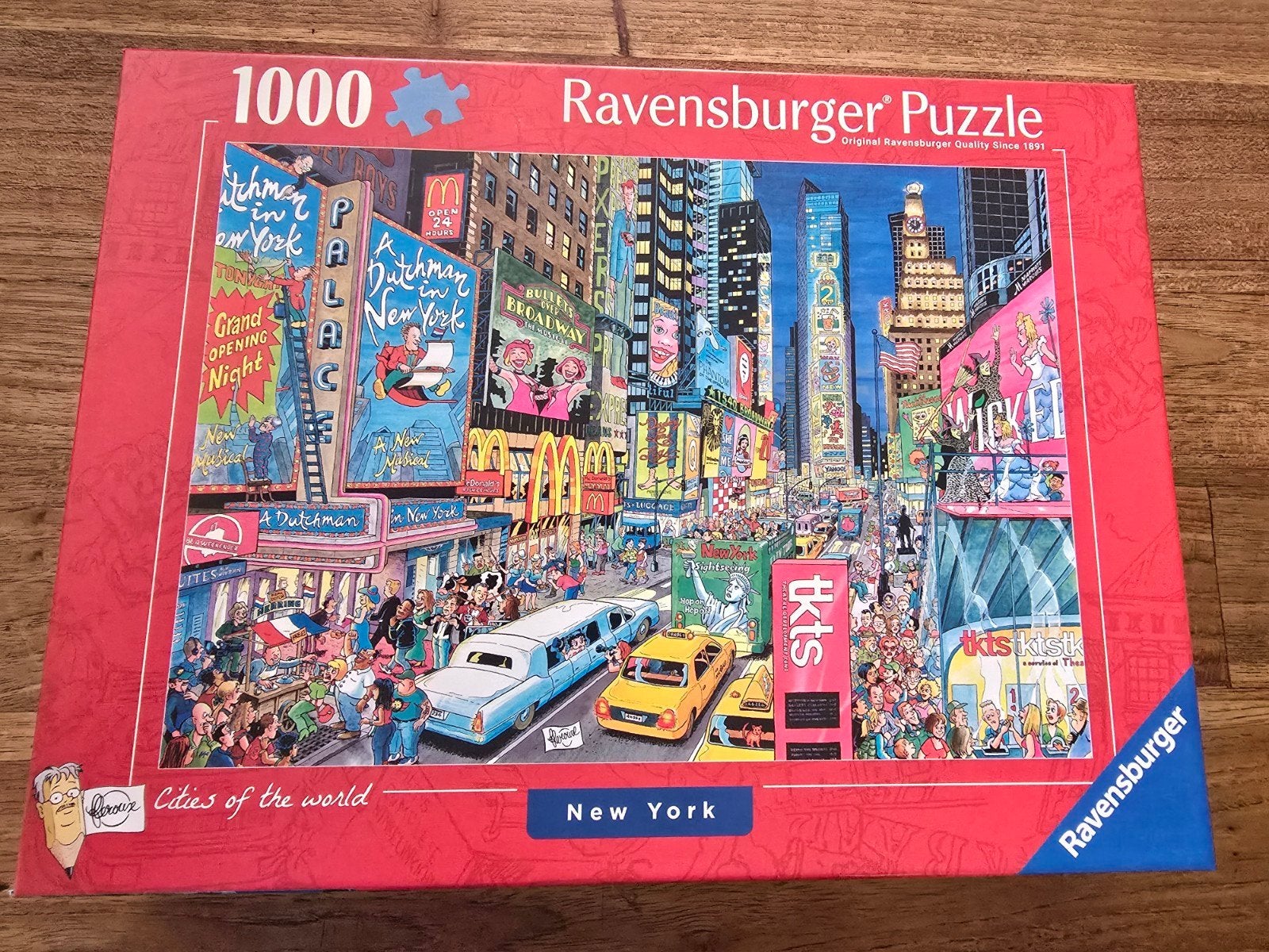 Ravensburger 1000 legpuzzels 'Cities of the world' serie, Ophalen, 500 t/m 1500 stukjes, Zo goed als nieuw, Legpuzzel