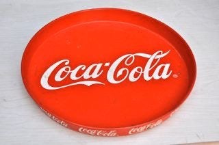 Coca Cola dienblad, Ophalen of Verzenden, Gebruikt, Gebruiksvoorwerp